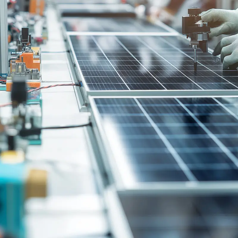 "La haute technologie derrière le processus de fabrication des panneaux photovoltaïques