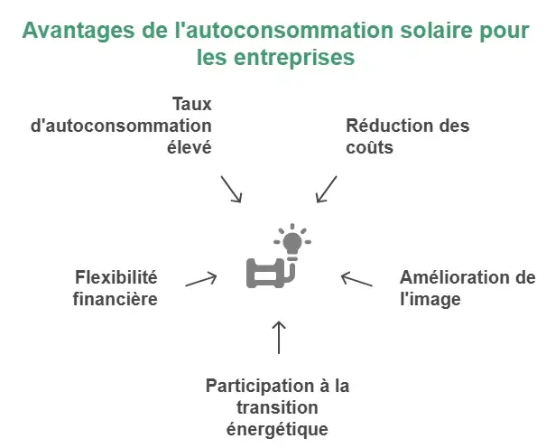 Quels sont les avantages de l'autoconsommation solaire pour les entreprises ?
