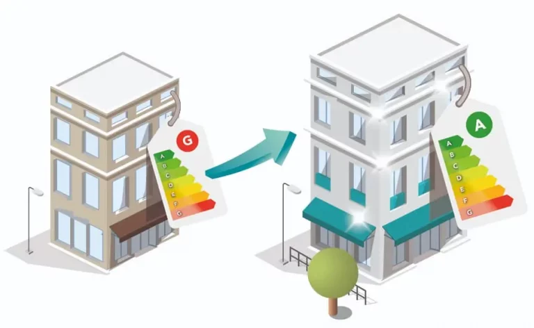 Amélioration énergétique d’un immeuble passant de l’étiquette G à l’étiquette A grâce à la rénovation énergétique