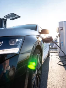 Borne de recharge installée en entreprise